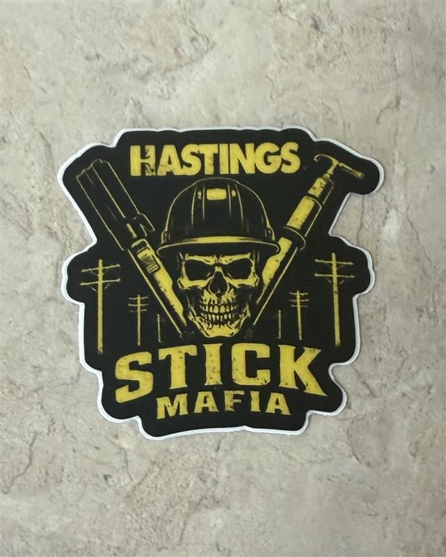 Hastings stick mafia sticker